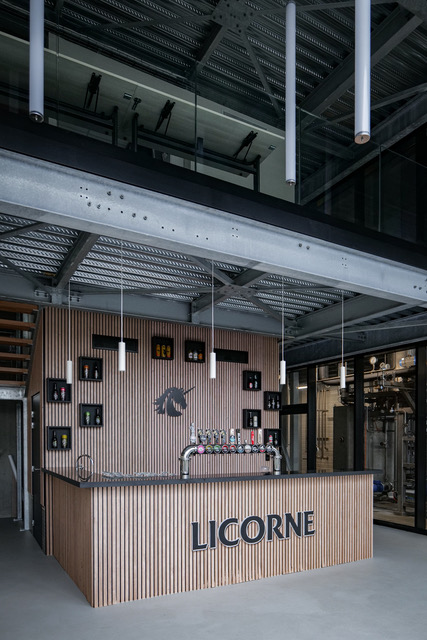 SAVERNE LICORNE BIERE SURPRISE ARCHITECTE ADRIEN PUZZUOLI BATIMENT INDUSTRIEL BAR TECHNIQUE ACTIVITÉ