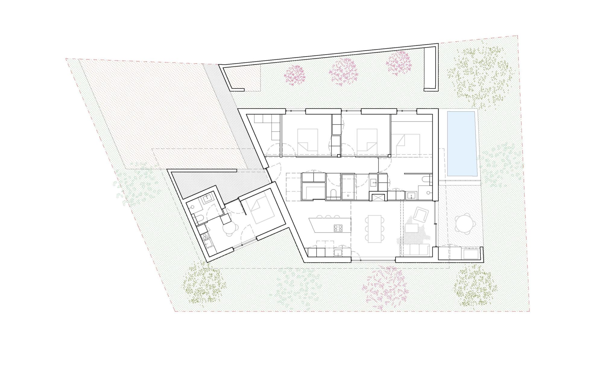 MAISON FAMILLE OBERNAI CONSTRUCTION TOITURE TOLE CHAUX SURPRISE ARCHITECTE PHOTO PLAN