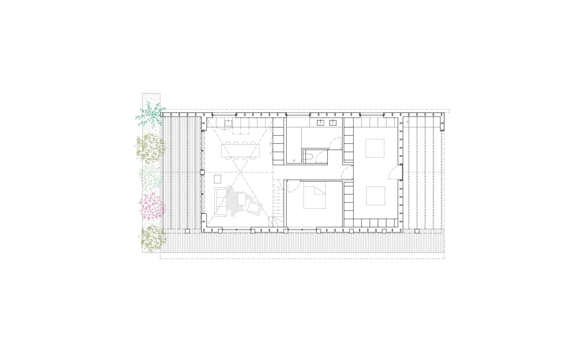 MAISON NIEDERHASLACH BOIS ALUMINUM PANS CHARPENTE FORET PLAN